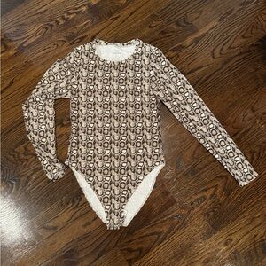 Good American LS Snake Bodysuit